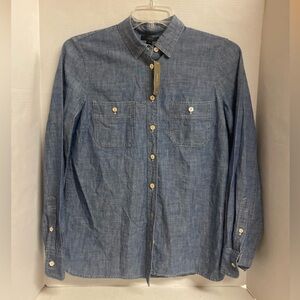 Women’s J. Crew Light Blue Casual Button Down Shirt Size 12 NWT
